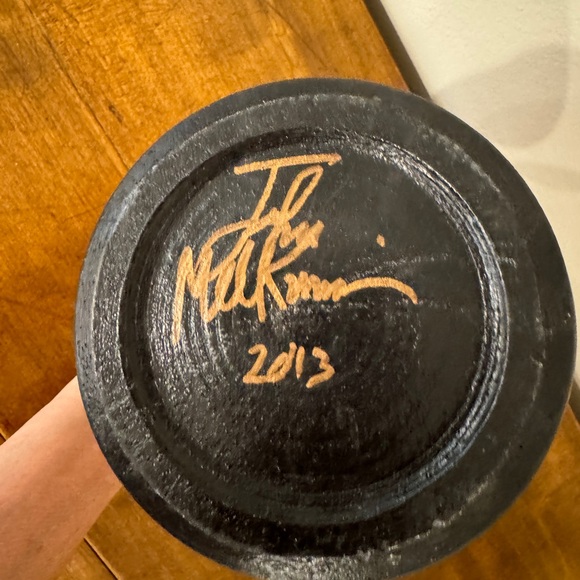 Signed Larged Raku Dream Jar Wishing pot - john okson melkonian - Picture 10 of 12